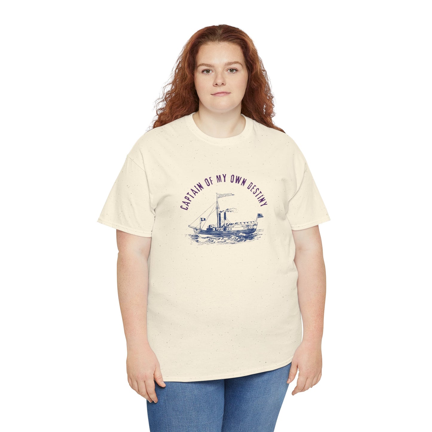 Captain of My Own Destiny Tee, Unisex Heavy Cotton T-Shirt, Nautical Graphic Tee, Casual Summer Shirt, Birthday Gift, Sailing Lover Apparel