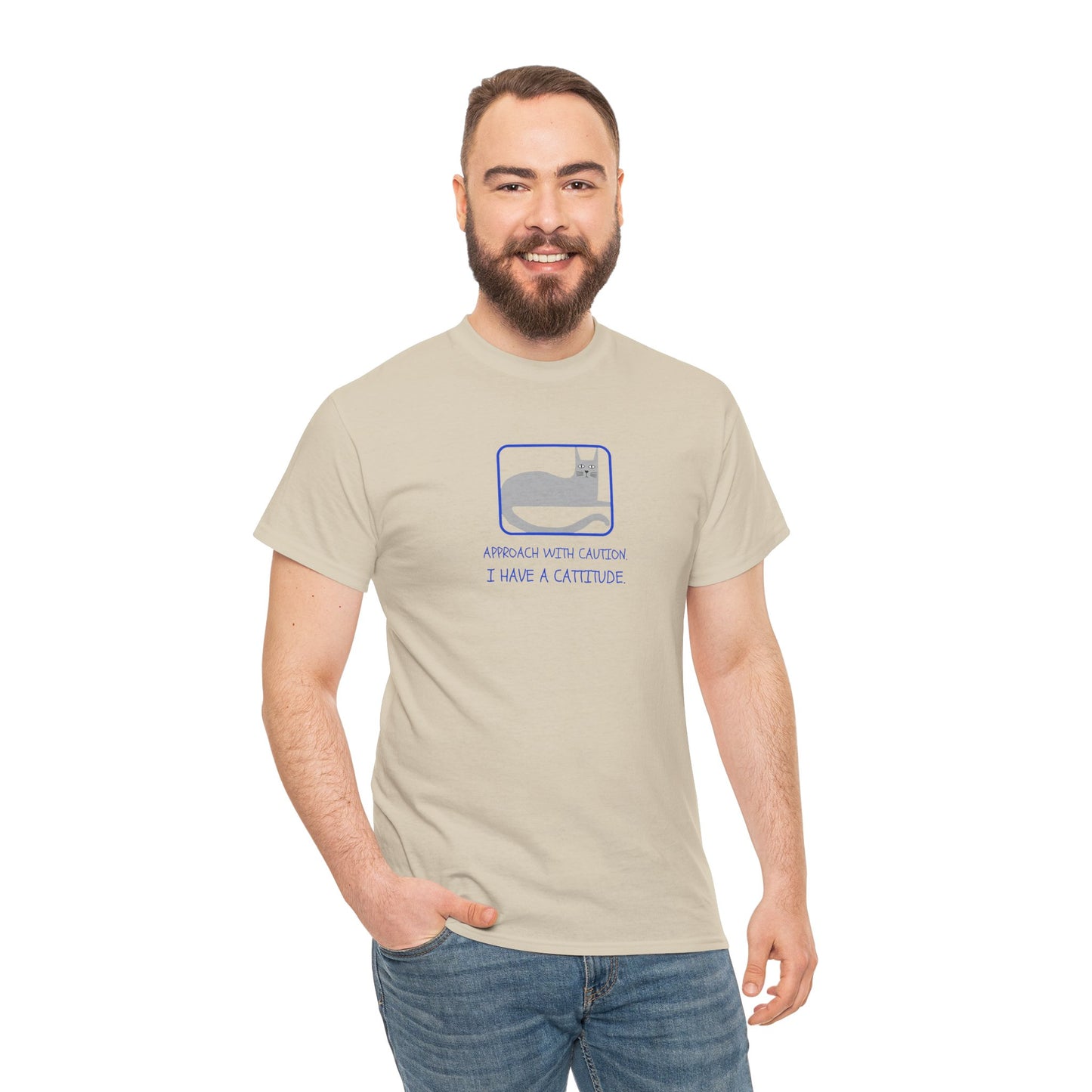 Cat Attitude Tee - Funny Unisex Graphic T-Shirt Men's Women's