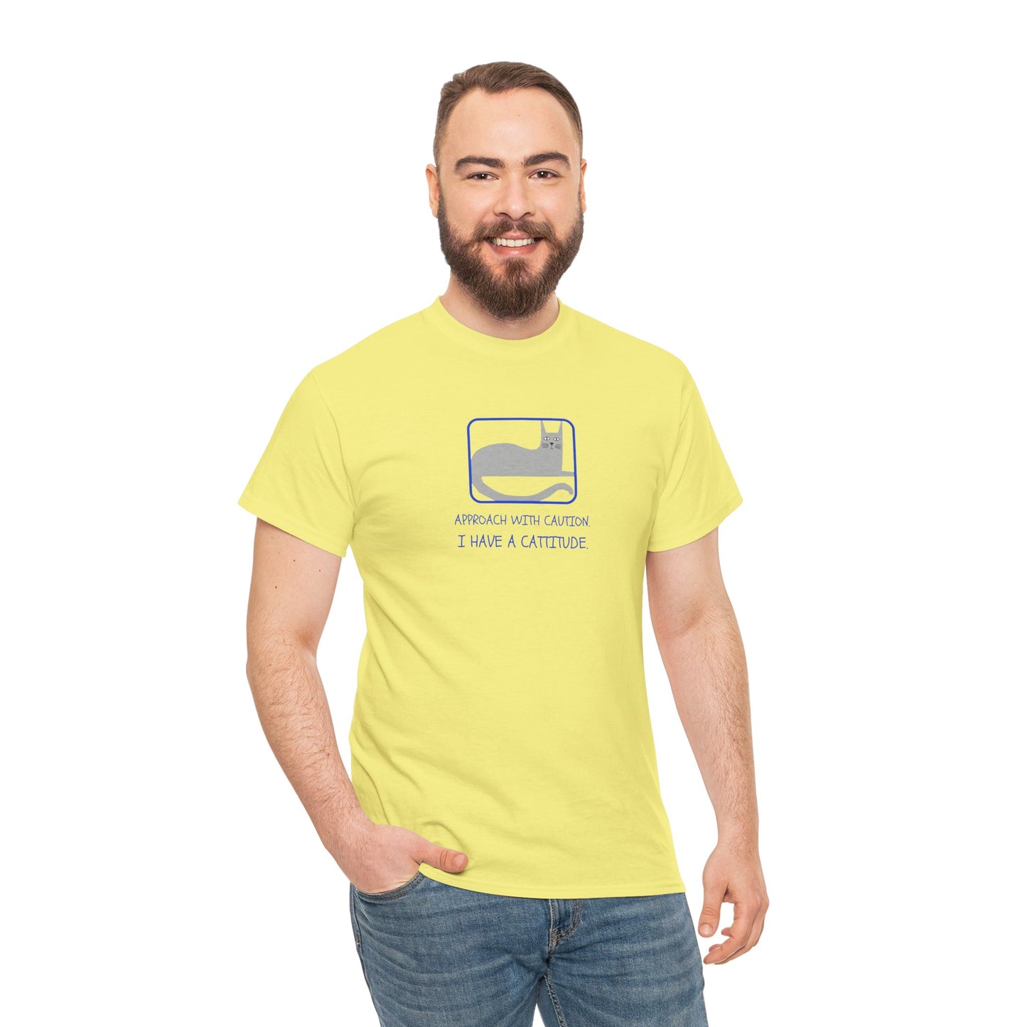 Cat Attitude Tee - Funny Unisex Graphic T-Shirt Men's Women's