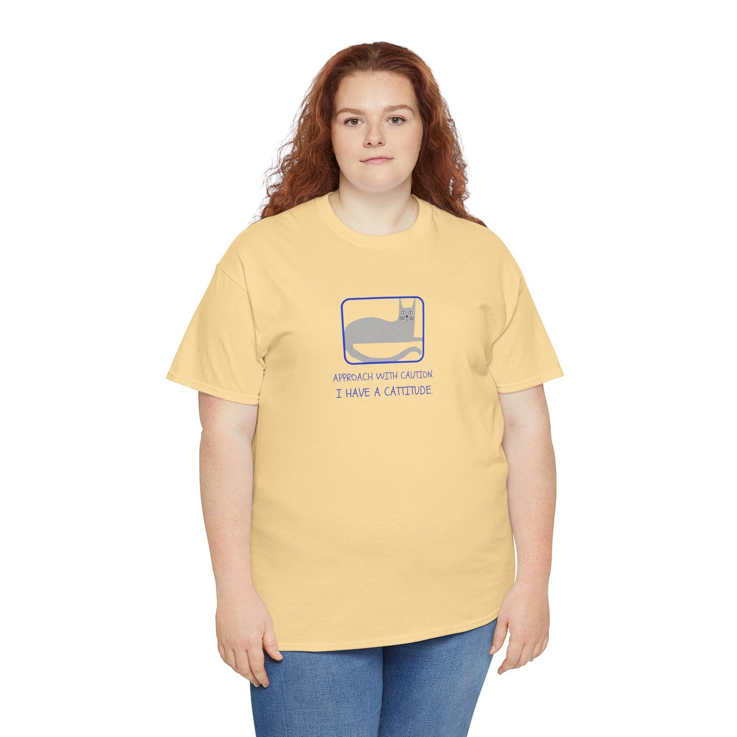Cat Attitude Tee - Funny Unisex Graphic T-Shirt Men's Women's
