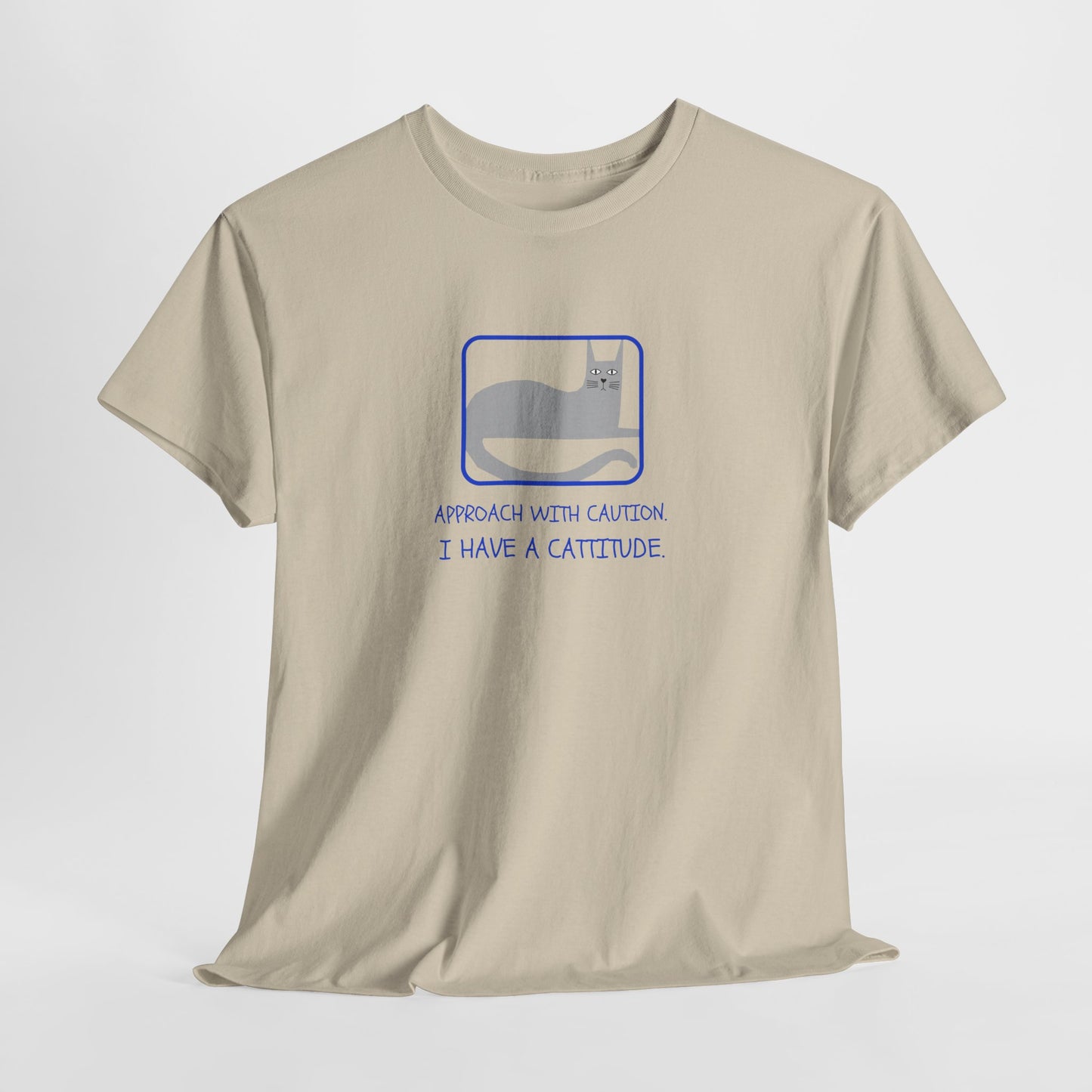 Cat Attitude Tee - Funny Unisex Graphic T-Shirt Men's Women's
