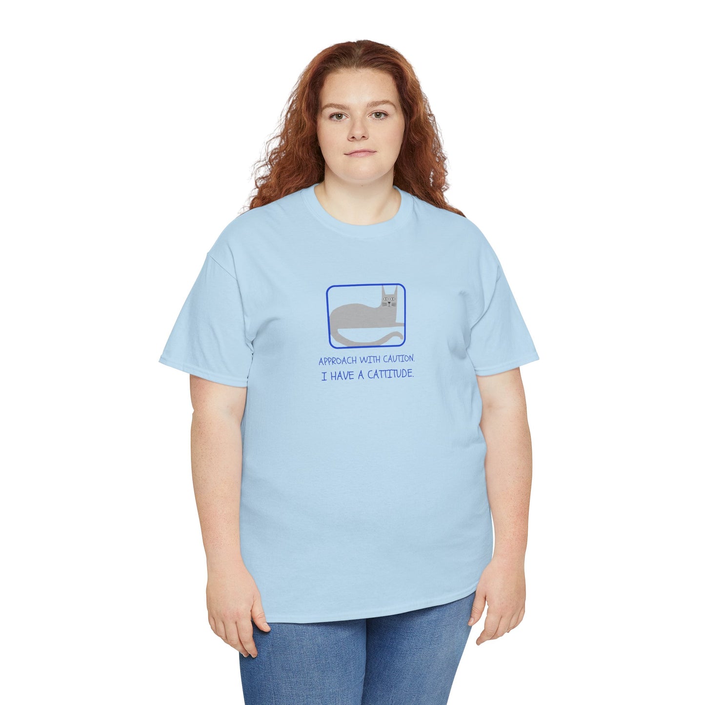 Cat Attitude Tee - Funny Unisex Graphic T-Shirt Men's Women's