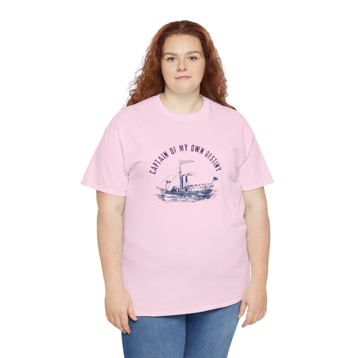 Captain of My Own Destiny Tee, Unisex Heavy Cotton T-Shirt, Nautical Graphic Tee, Casual Summer Shirt, Birthday Gift, Sailing Lover Apparel