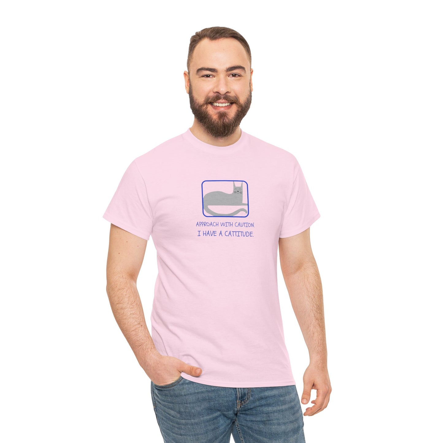 Cat Attitude Tee - Funny Unisex Graphic T-Shirt Men's Women's