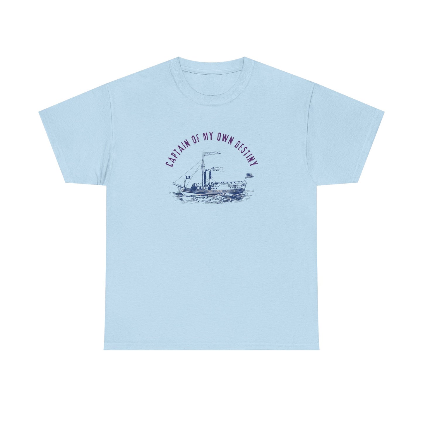 Captain of My Own Destiny Tee, Unisex Heavy Cotton T-Shirt, Nautical Graphic Tee, Casual Summer Shirt, Birthday Gift, Sailing Lover Apparel