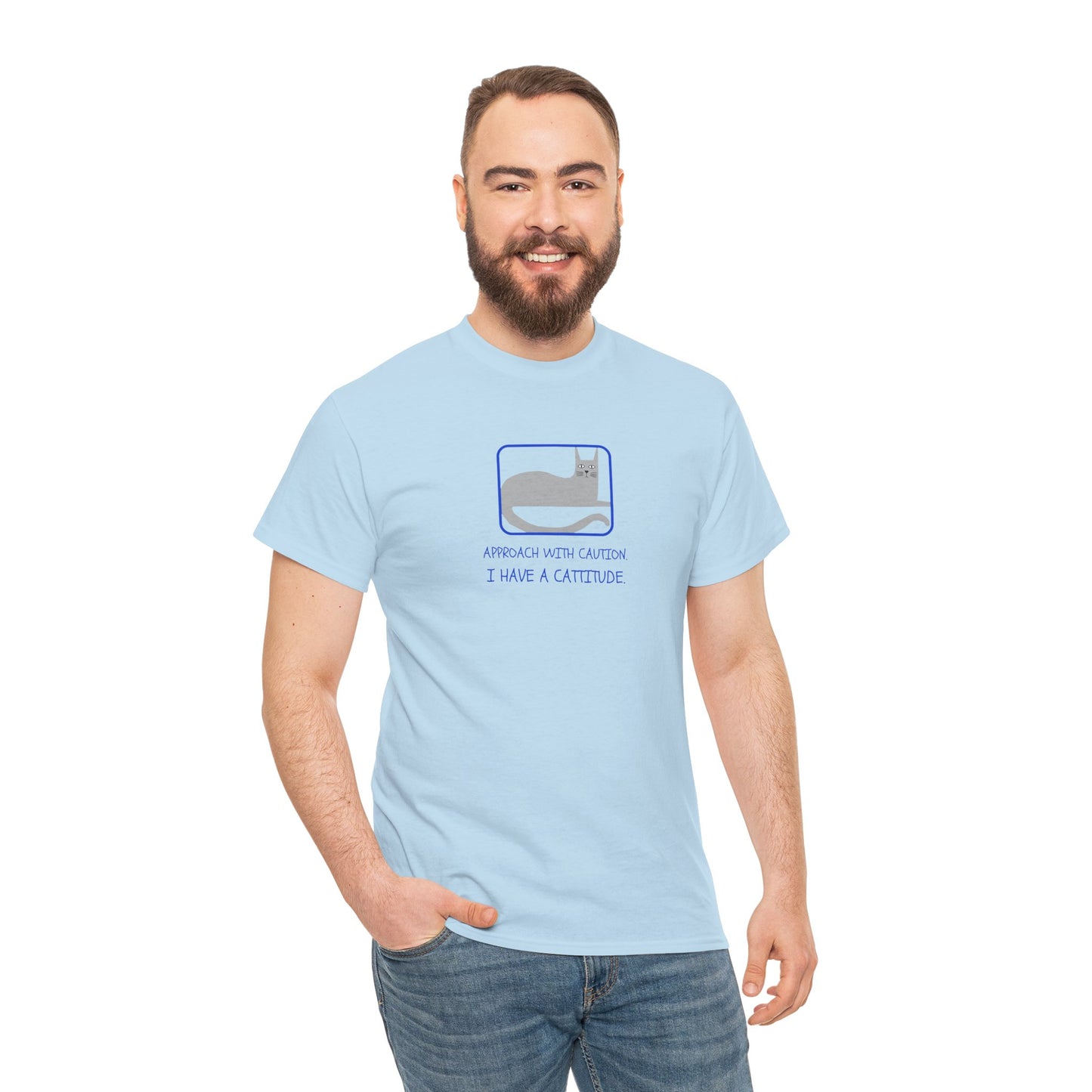 Cat Attitude Tee - Funny Unisex Graphic T-Shirt Men's Women's