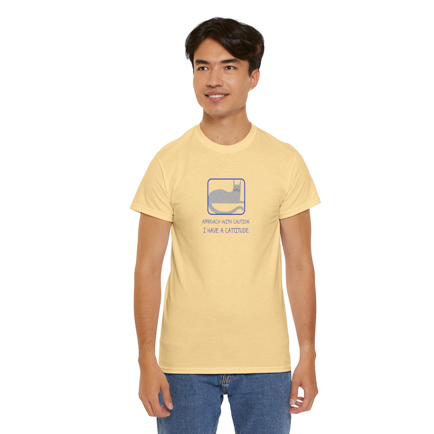 Cat Attitude Tee - Funny Unisex Graphic T-Shirt Men's Women's