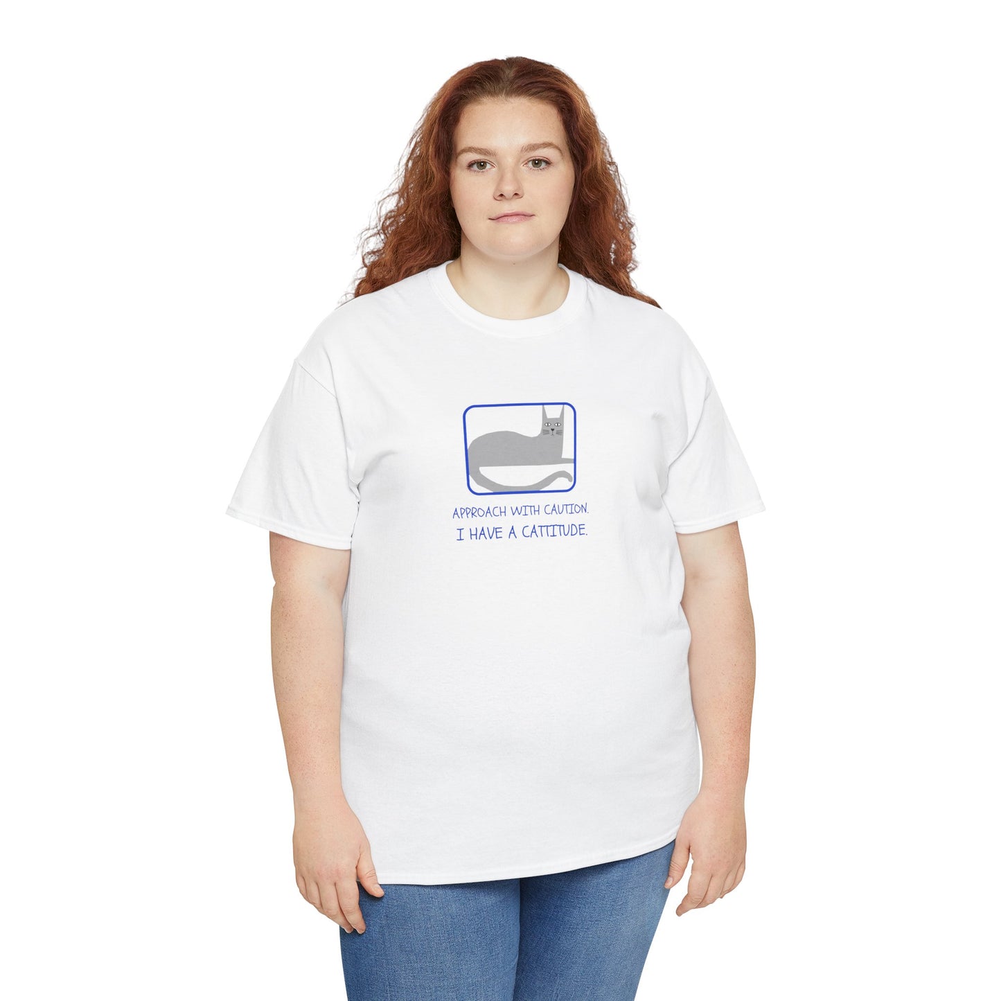 Cat Attitude Tee - Funny Unisex Graphic T-Shirt Men's Women's