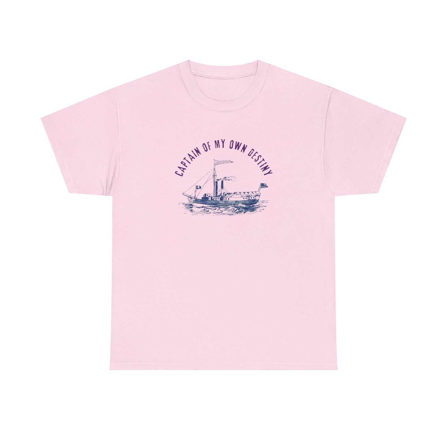 Captain of My Own Destiny Tee, Unisex Heavy Cotton T-Shirt, Nautical Graphic Tee, Casual Summer Shirt, Birthday Gift, Sailing Lover Apparel