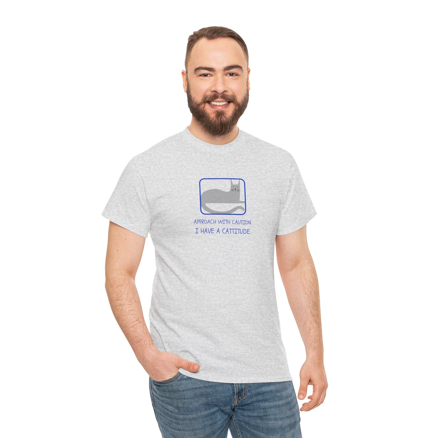 Cat Attitude Tee - Funny Unisex Graphic T-Shirt Men's Women's