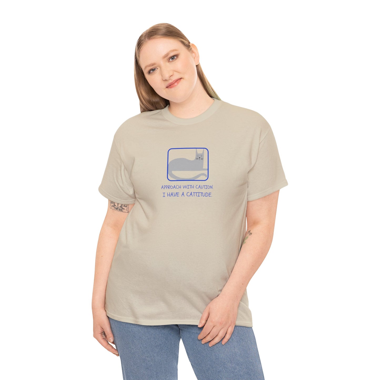 Cat Attitude Tee - Funny Unisex Graphic T-Shirt Men's Women's