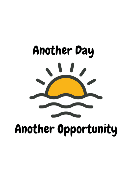 Optimistic Unisex Heavy Cotton Tee - "Another Day, Another Opportunity", Inspirational Gift for Motivational Moments, Casual Wear, [...]