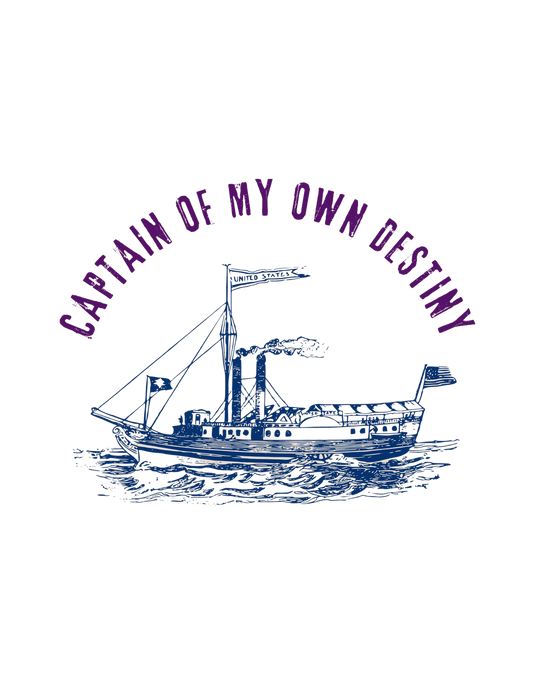 Captain of My Own Destiny Tee, Unisex Heavy Cotton T-Shirt, Nautical Graphic Tee, Casual Summer Shirt, Birthday Gift, Sailing Lover Apparel