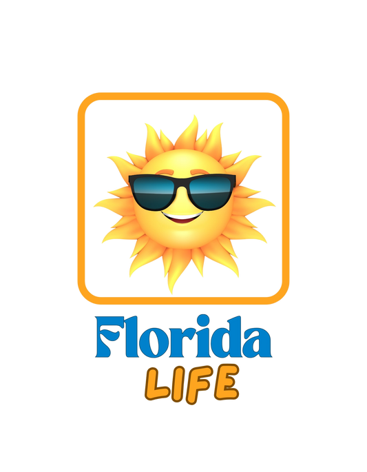 Floridian Sun Graphic Tee, Cool Florida Life Shirt, Unisex Summer Cotton T-Shirt, Vacation Outfit, Beachwear Essential