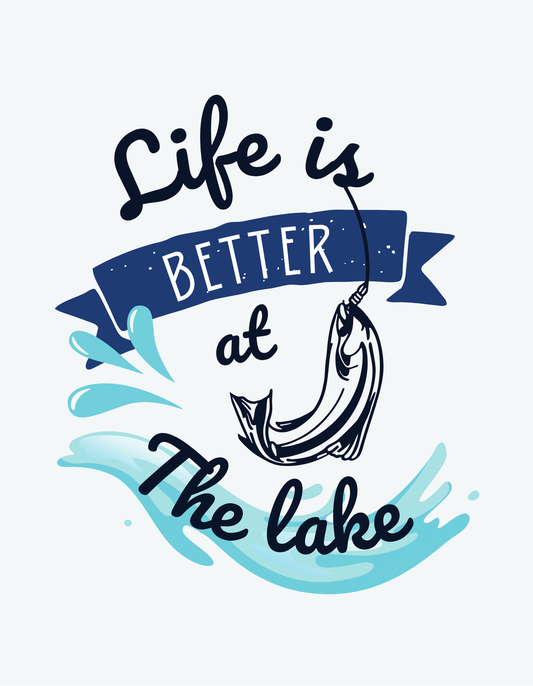 Life is Better at the Lake Unisex Tee, Summer Shirt, Outdoor Life, Lake Lover Gift, Casual Outfit, Vacation Wear