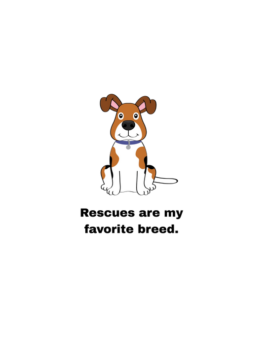 Rescue Dog Lover Tee, Funny Dog Shirt, Animal Rescue Gift, Pet Owner T-Shirt, Gifts for Dog Lovers, Unisex Cotton Tee