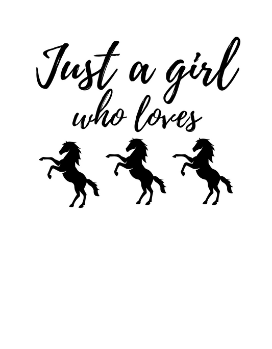 Graphic Horse Lover Women's Tee