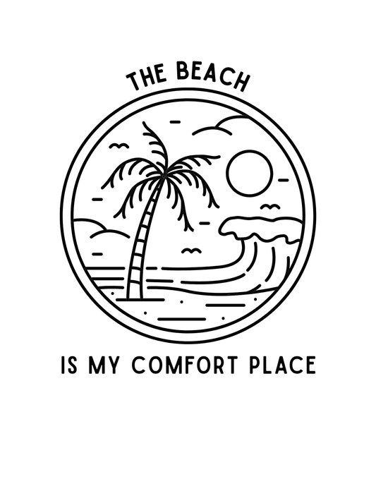 Graphic Tee - The Beach is My Comfort Place Women's T-Shirt