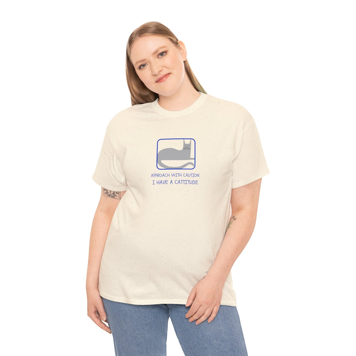 Cat Attitude Tee - Funny Unisex Graphic T-Shirt Men's Women's