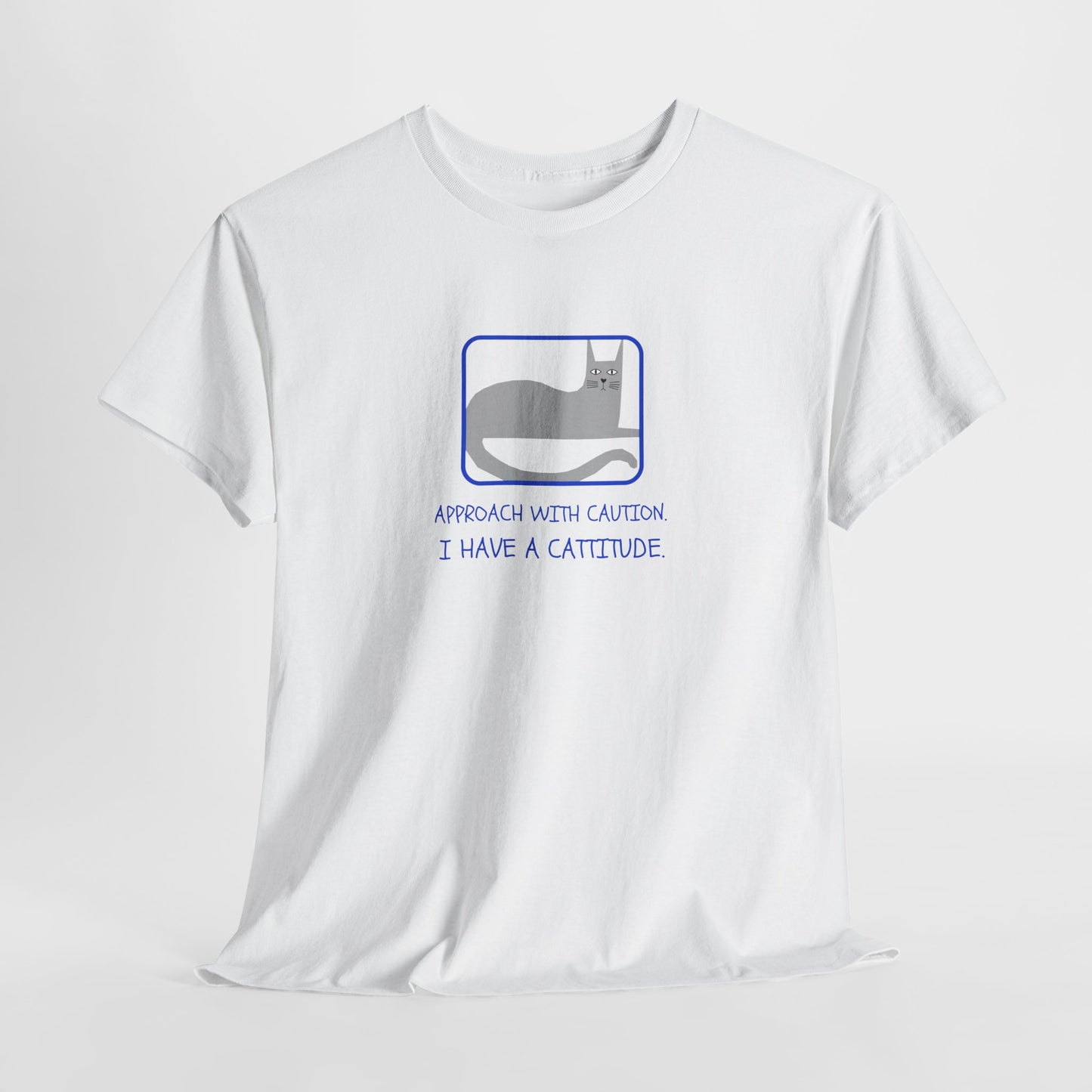 Cat Attitude Tee - Funny Unisex Graphic T-Shirt Men's Women's