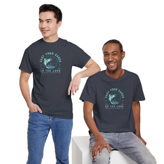 Men's Graphic Christian T Shirt Fishing Tee
