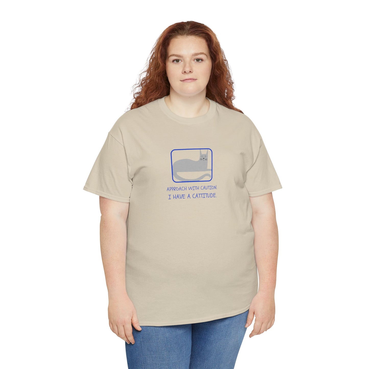 Cat Attitude Tee - Funny Unisex Graphic T-Shirt Men's Women's