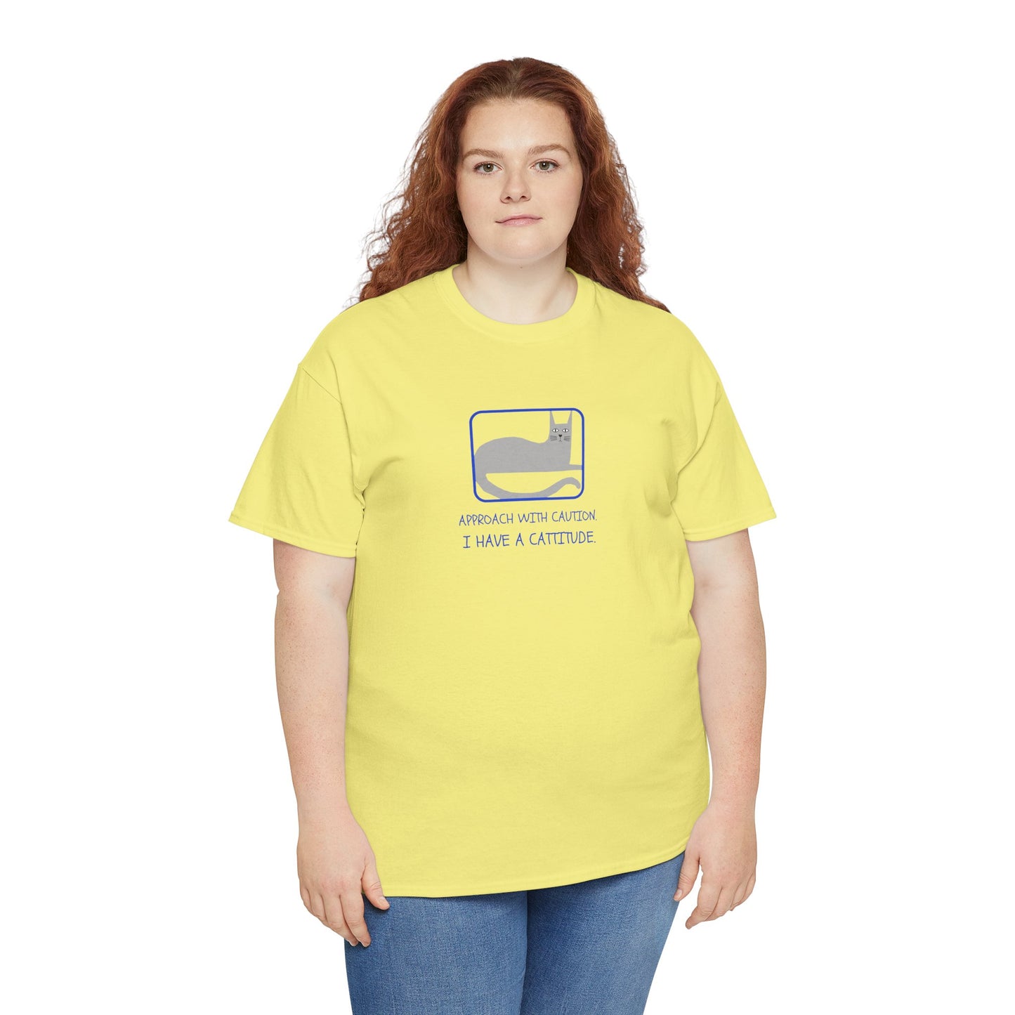 Cat Attitude Tee - Funny Unisex Graphic T-Shirt Men's Women's